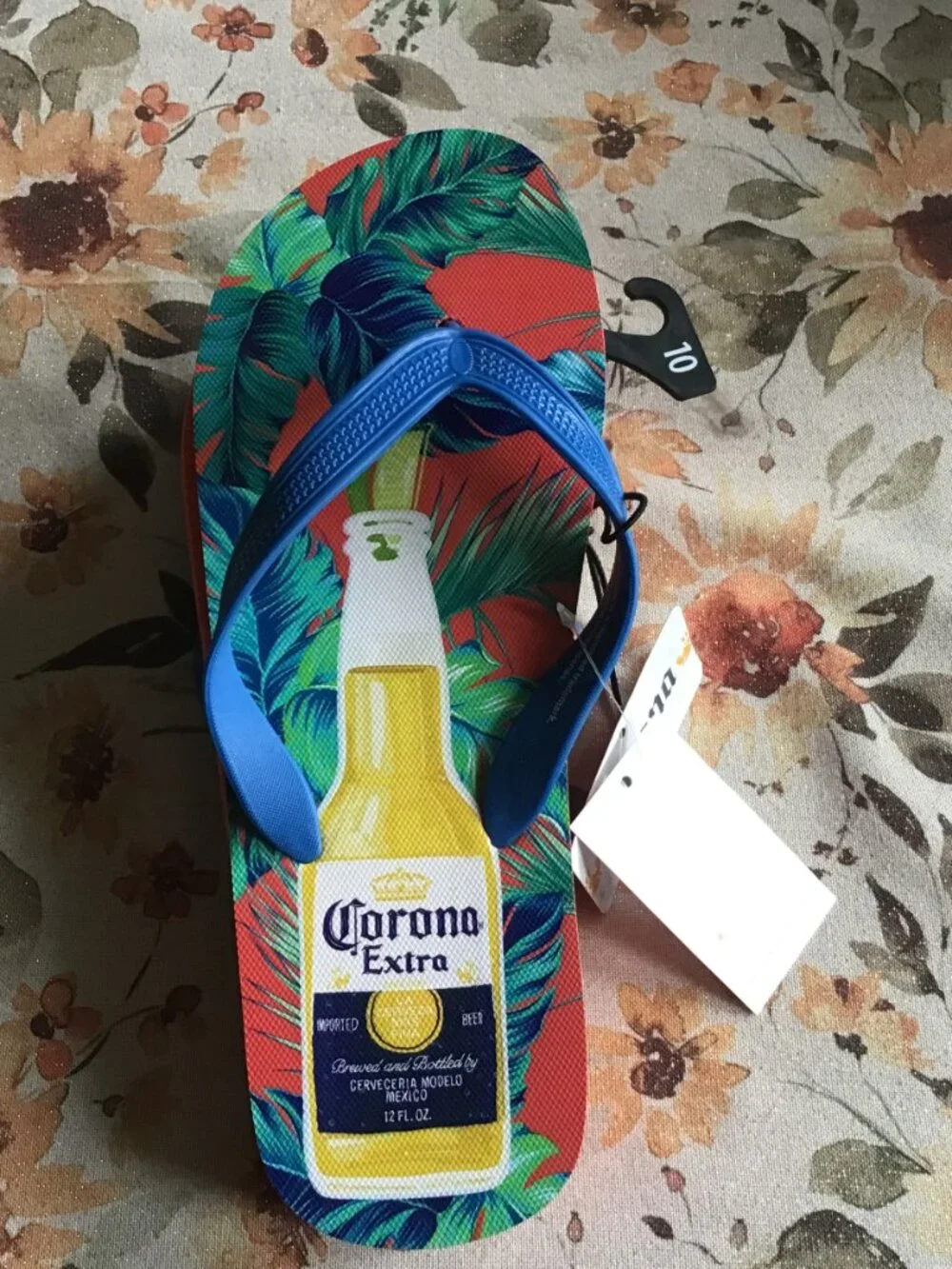 New Corona Extra Flip Flops - Beach Fun Flip Flops - Summer Flip Flops - Corona